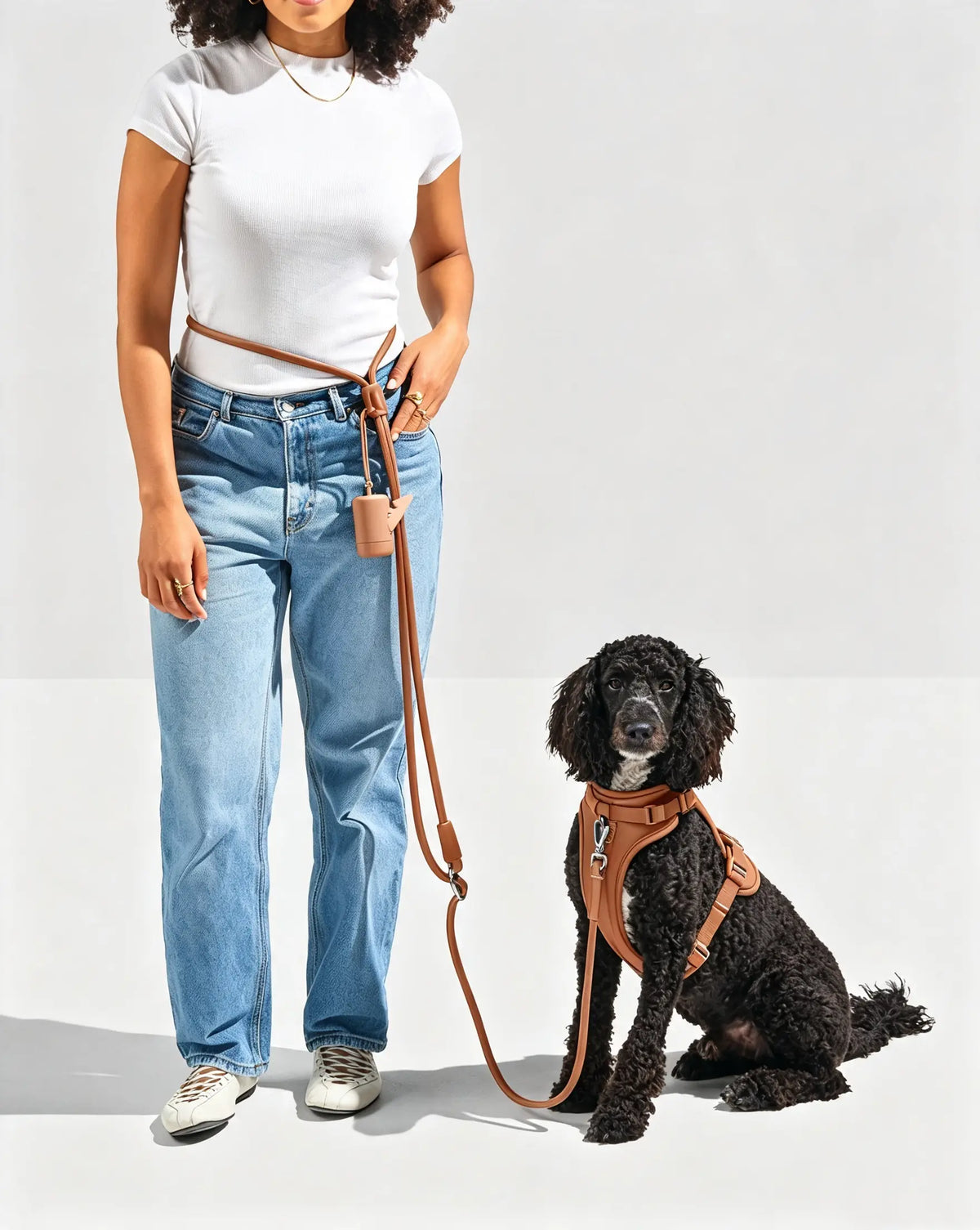 MellowTail Anywhere Rope Leash™-Cocoa