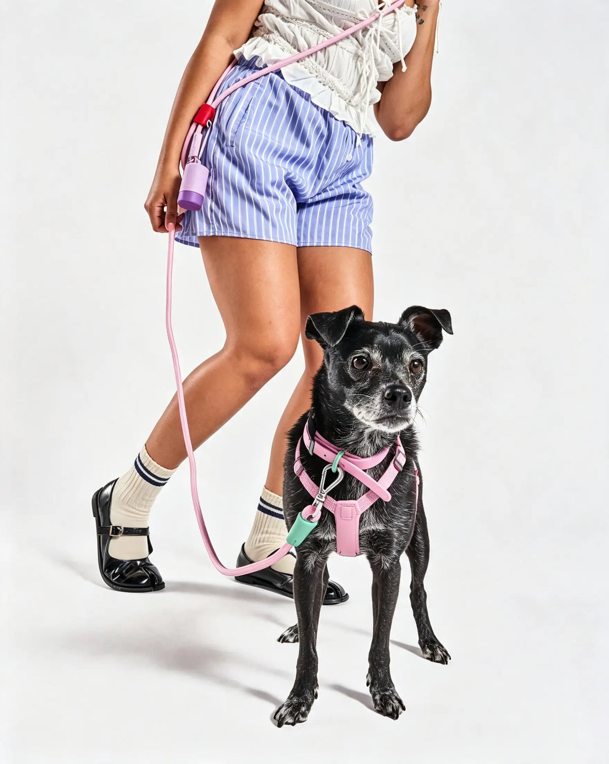 MellowTail Anywhere Rope Leash™-Bubblegum