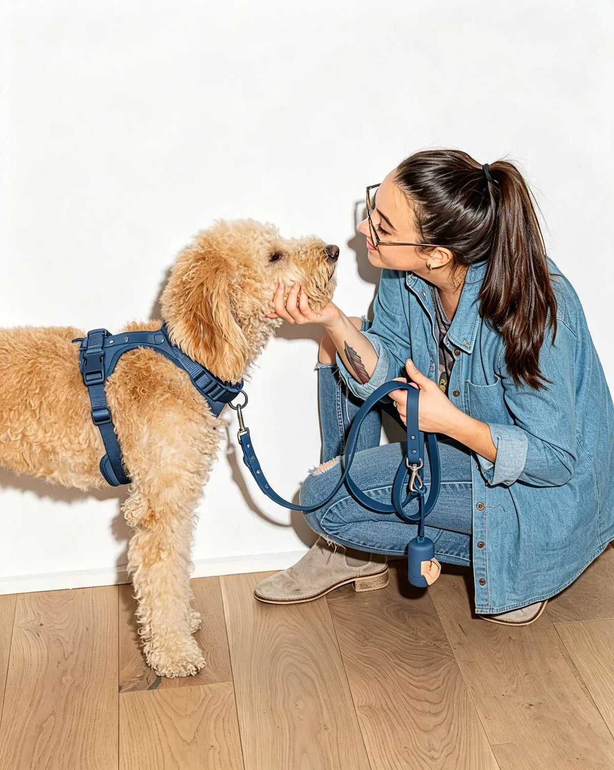 MellowTail All-Weather Everyday Leash™-Navy